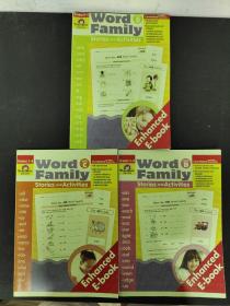 Evan-Moor Word Family Stories and Activities  Level B+ C+D ( 3本合售）