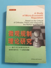 微观规制理论研究：基于对正统理论的批判和将市场作为一个过程的理解