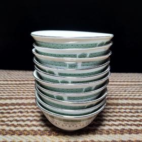 全新库存陶瓷茶碗10个合售