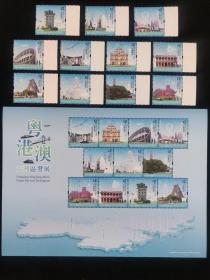 HC221 香港 2022 年《 粤港澳大湾区发展 》邮票 小全张 一对