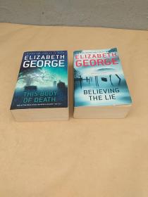 ELIZABETH GEORGE  BELIEVING THE LIE 英文原版 THIS BODY OF DEATH【兩冊合售】