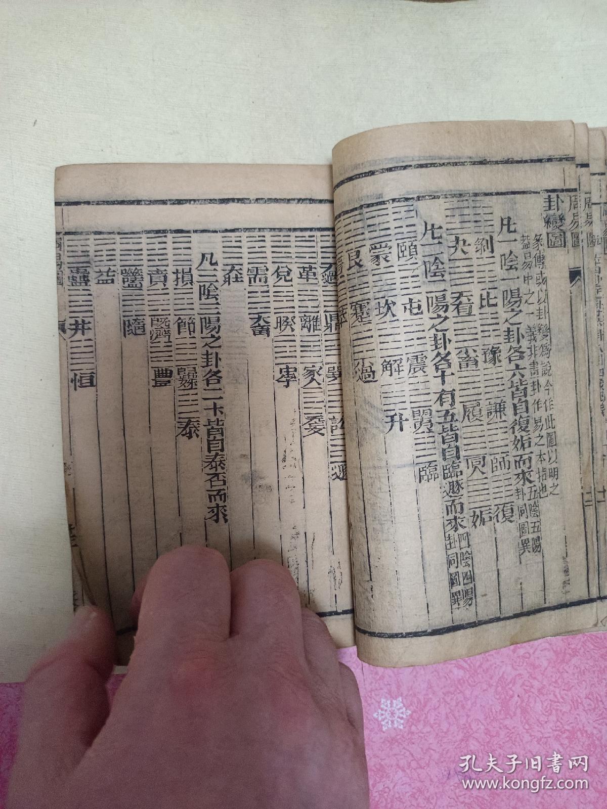 光绪年木版《龙光易经》剩三册