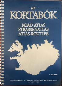 冰岛地图集 1:300000 地形图 地貌晕染+分层设色+等高线三合一地图 等高线地形图集 Kortabok Road Atlas strasseatlas Atlas routier Topographical Atlas
