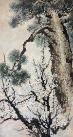 珍藏级朝鲜国画 女功勋艺术家方承姬 长125宽70