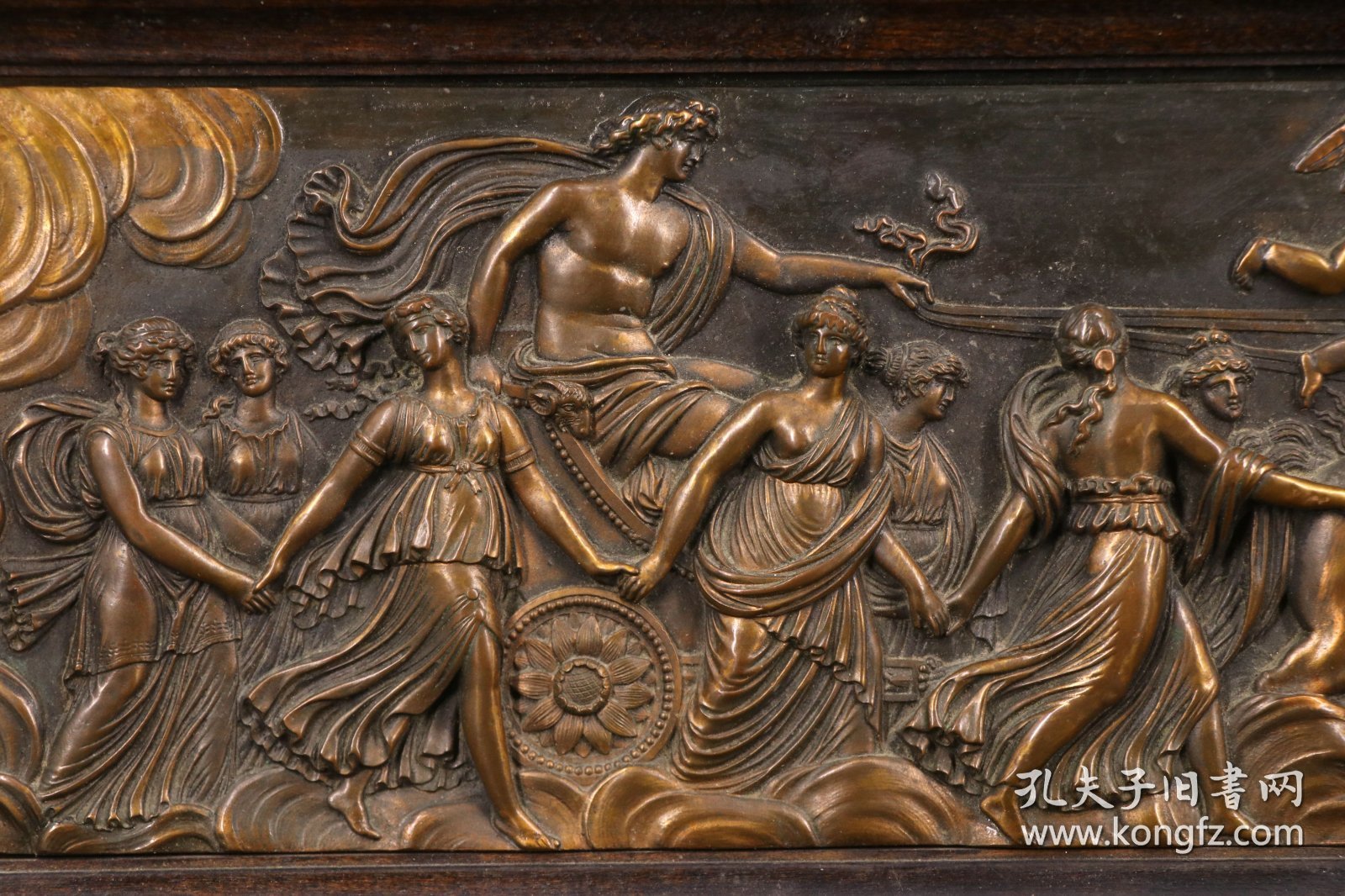 【图】贵重品 英国回流《大型 欧洲 古希腊 神话故事 太阳神 阿波罗 “铜版画”》“阿波罗”希腊神话中的太阳与医药之神，为奥林匹斯十二神之一 ...
