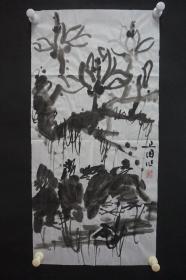 122b15 著名画家、花鸟师承李苦禅大师、中国美术家协会北京分会会员—钱卫国  花鸟国画作品一幅 ，纸本软片，尺寸约69*34厘米！