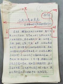 安兴本（中国社会科学院文学所研究员）手稿《台湾作家的焦虑》17页『坐拥百城YXY20230810A40』