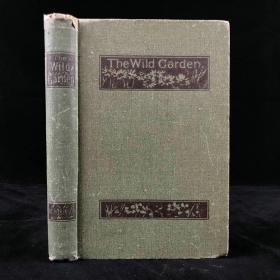1894年 野外花园 约百幅版画插图 漆布精装大32开