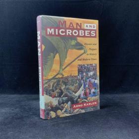 阿諾·卡倫《人類與微生物：歷史與現代的疾病與瘟疫》，精裝，Man and Microbes: Disease and Plagues in History and Modern Times by Arno Karlen