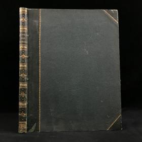 1820年 温莎城堡周边风景版画集 34幅版画插图 真皮精装8开