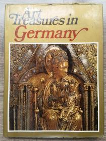 1970年版《德国的艺术珍品》—大量绘画，雕塑，等艺术品图片 原书衣 29x21cm