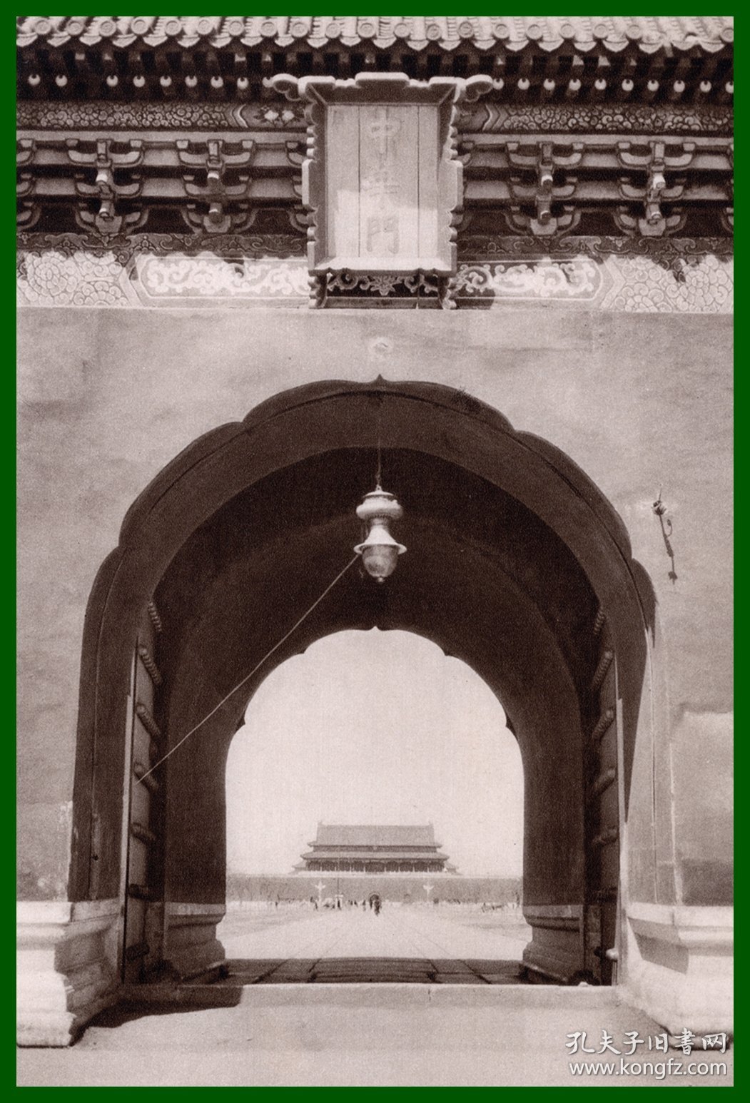 【图】【中国北京-177】1928年书页照片图版《中华门》(Tor des Himmeslstrieden)-- 中华门是北京故宫的南门 ,依 ...