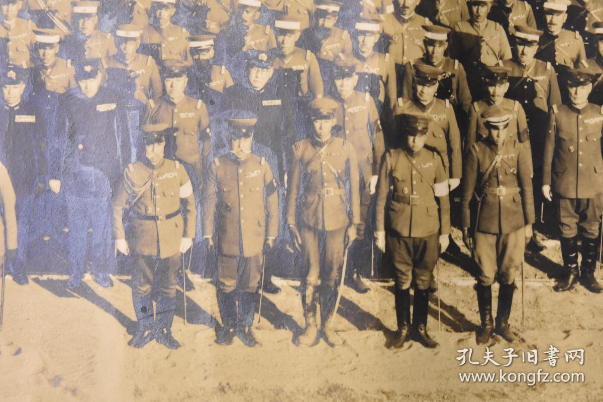 丁9678抗日史料昭和天皇大日本帝国陆海军合同演习记念写真1张日本