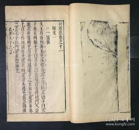 【明版精品】稀见明万历间刻本李贽《初潭集》一厚册，明代思想家李卓吾的代表作之一，墨锭尚存。字体精美，无衬纸，大开本。明刻名人集，值得收藏。本书为异端思想代表，清朝禁书，极为少见。