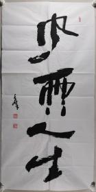 著名书法家 王秀峰 书法作品《风雨人生》一幅（纸本软片，约8.5平尺，钤印：小伙、南山松）HXTX291261