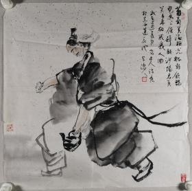 画家 半窗 己丑年国画作品 一幅（纸本软片，约3.9平尺，钤印：半窗）HXTX297875