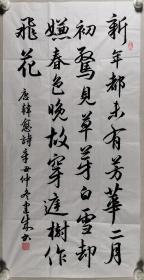 书法家 胡建成 辛丑年书法作品“录韩愈诗《春雪》”一幅（纸本软片，约4.5平尺，钤印：胡建成印）HXTX297865