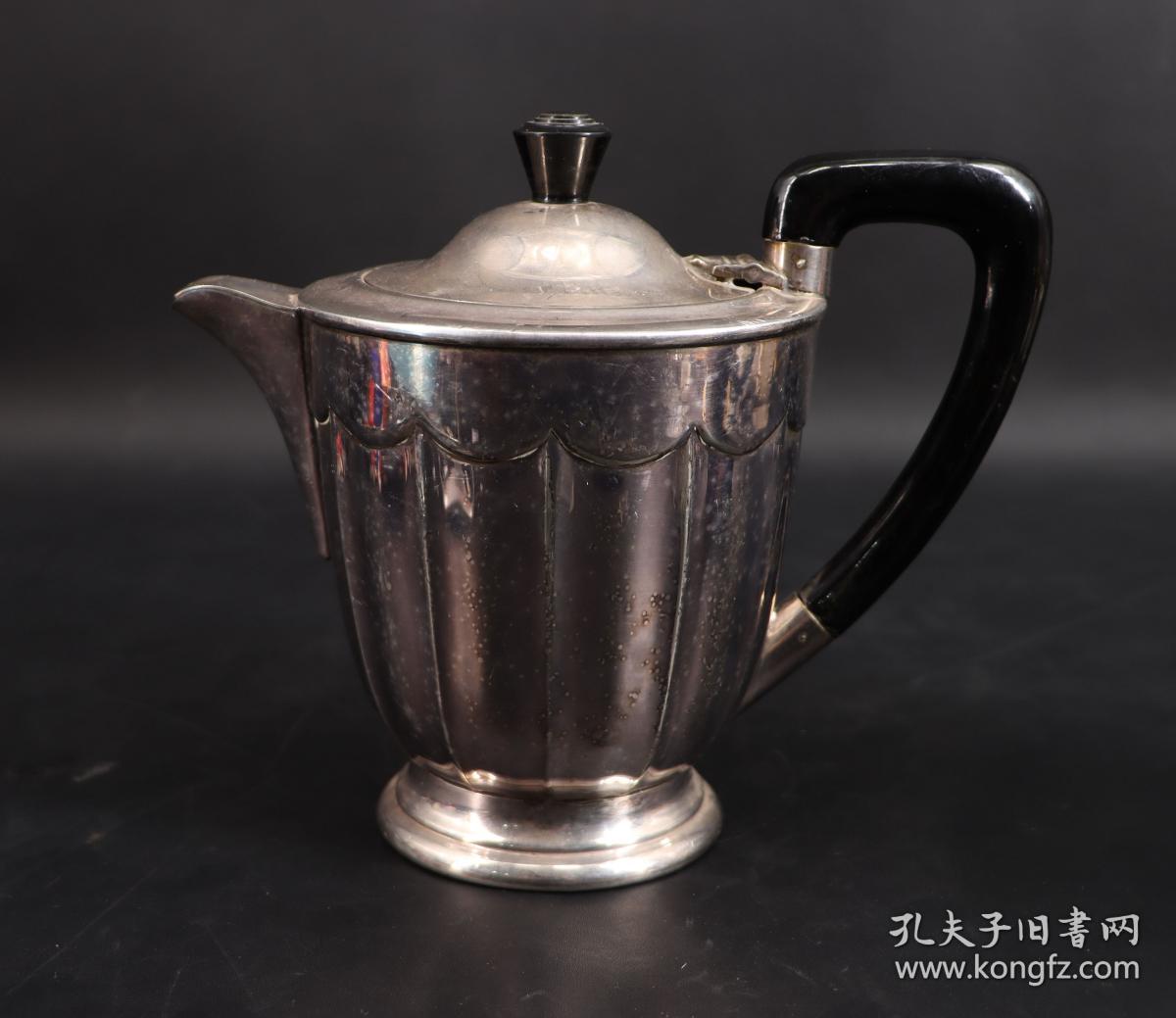 美品年代物英国回流品牌银器银器谢菲尔德sheffield银质精制大型茶壶