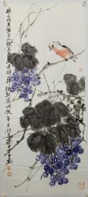 安徽省美协画家、省书协书法家、西冷印社百年篆刻展入展篆刻家丁力国画作品真迹。
画家在书画印方面全面发展并都取得了一定成就。就目前所认识的所有画家中极少见到能够像吴昌硕一样在书画印方面都取得成就的人。虽然他的成就是不能比肩吴昌硕的，但是未来可期。