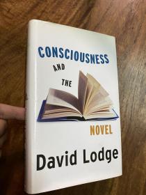 David Lodge Thinks,洛奇（作者簽名?）consciousness and the novel. 文論。外封有點黃。內頁如新。無劃痕。品相佳。精裝綢面。