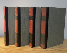 丘吉尔名著毛边本四册全，英语国家历史（不列颠的诞生，新世界，革命岁月，伟大的民主）1965年美国出版，小16开布面精装珍本。