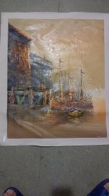 纯手绘大幅油画  风景     60CM*50CM