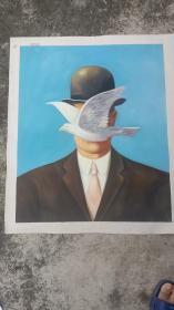 纯手绘大幅油画   人物  60CM*50CM