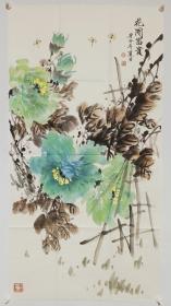 河北省美协画家刘老师三尺条幅中堂国画作品字画书画纯手绘写意花鸟画字画书画水墨画名家真迹