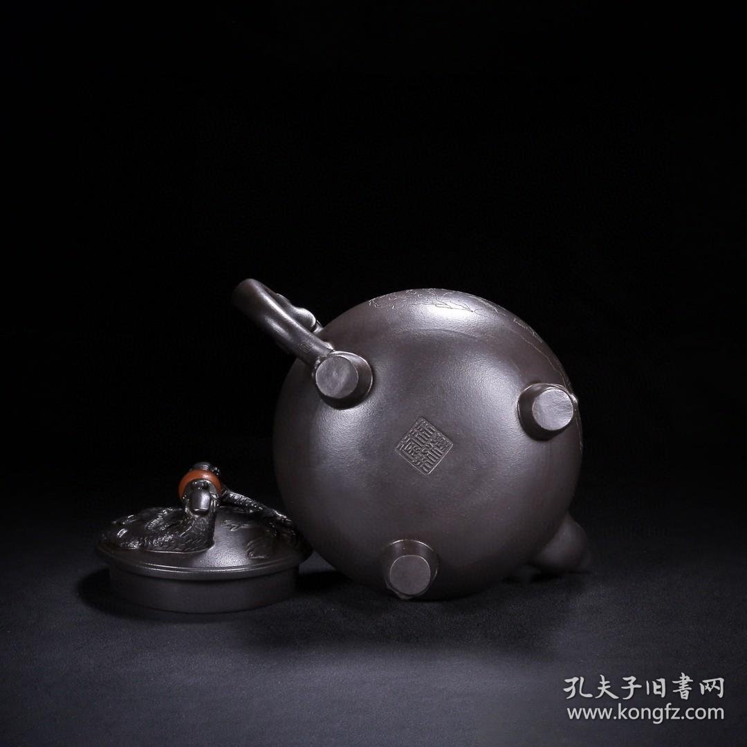 珍藏精品紫砂壶品名双龙戏珠底款徐汉棠尺寸2012cm容量750cc紫砂分类