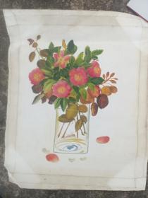 库存手绘老油画  静物