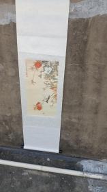 （印刷品！！！） 印刷画一张 便宜处理   陈之佛《工笔花鸟》 画心60*30
