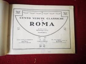 罗马古典建筑 摄影画册  民国早期版 16开册一本