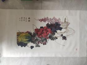 秋韵  （1）106*62   鸣金秋 68*68 秋韵（2）68*68 飘香  136*34  蒲玉莲绘共四幅，中国女画家协会会员，国家高级美术师。保画家本人手绘，终身保真！