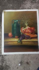 纯手绘大幅油画   静物   60CM*50CM