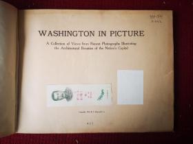 华盛顿近期照片筑 摄影画册   1918版 16开册一本