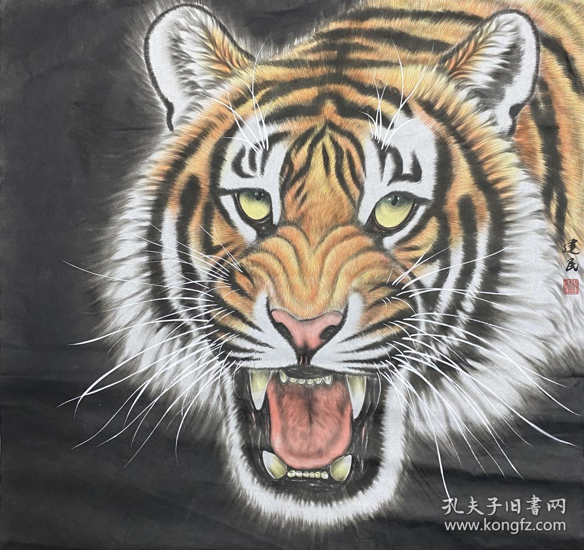 【图】当代画虎名家【王建民】男,汉族,中共党员,1967年生,河南商丘人