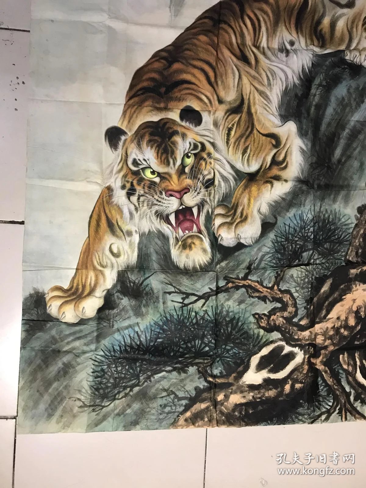 画家名家陈天龙老虎纯手绘作品211015
