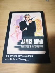 James Bond movie poster postcard book