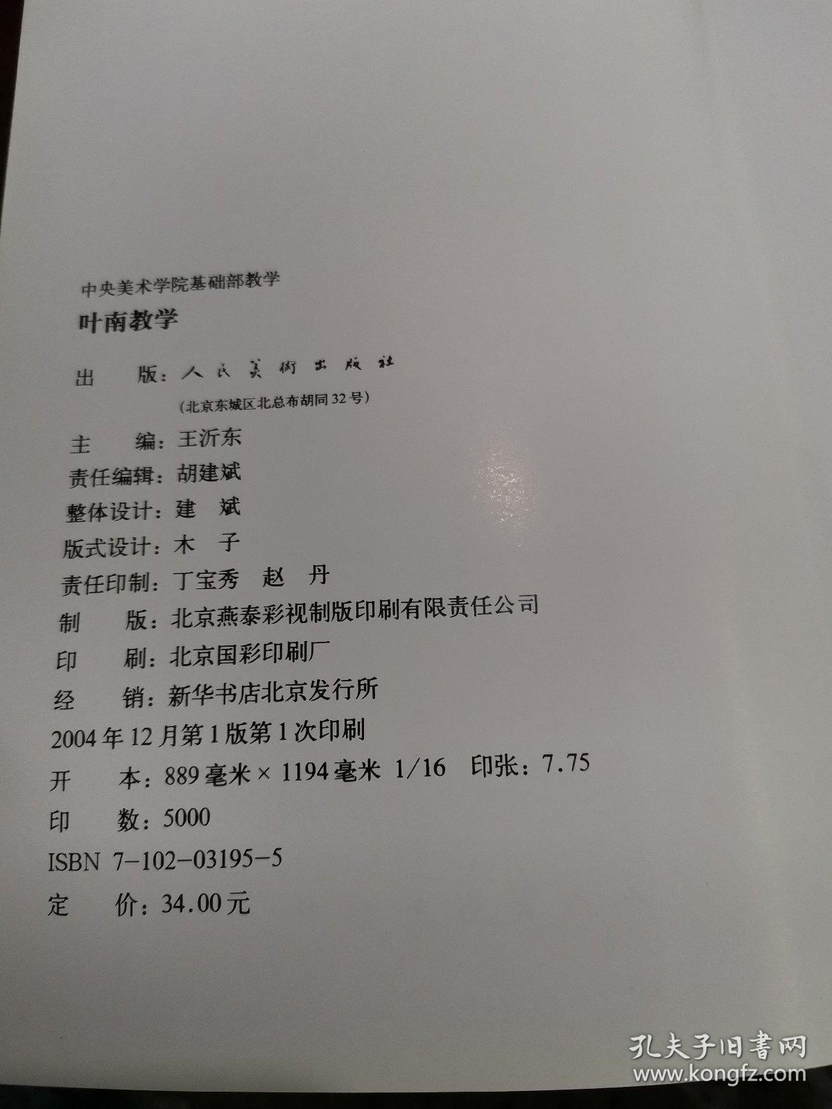 中央美术学院基础教学:叶南教学