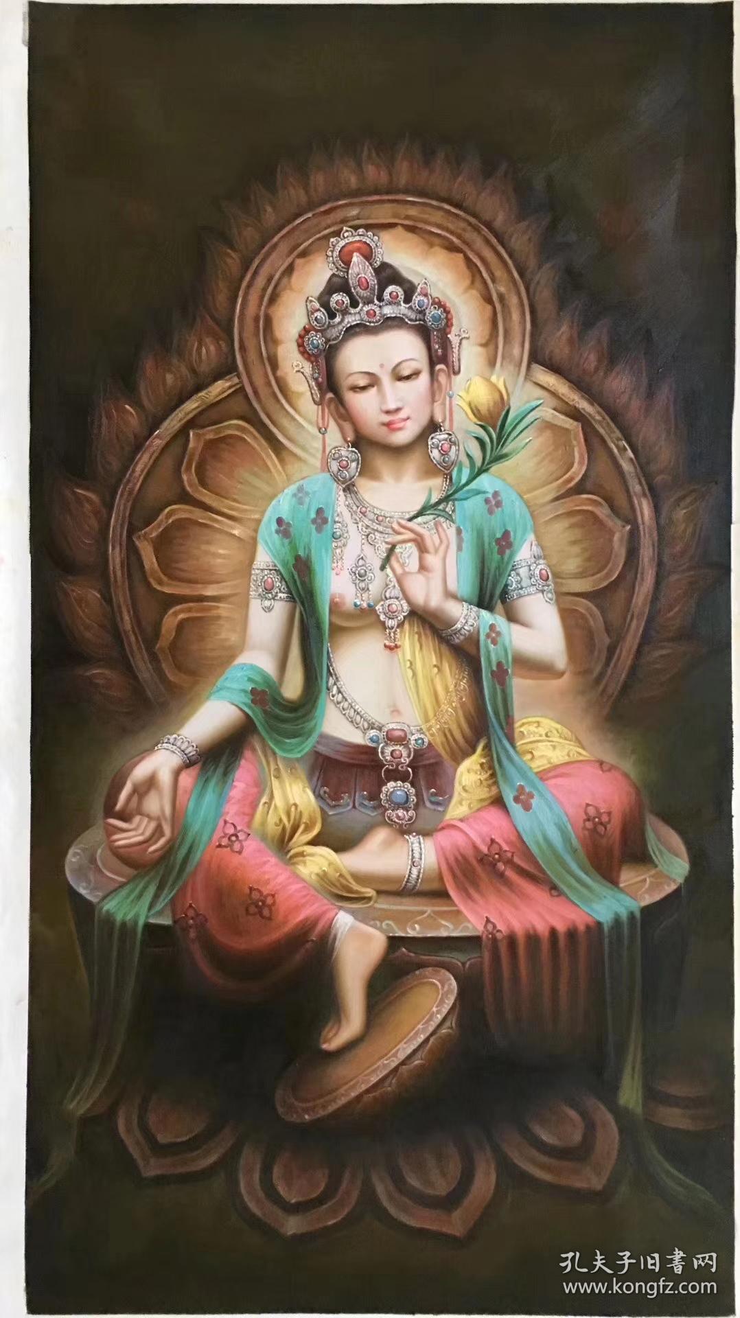 张嘉应 精品油画 《飞天系列》尺寸约150x80厘米