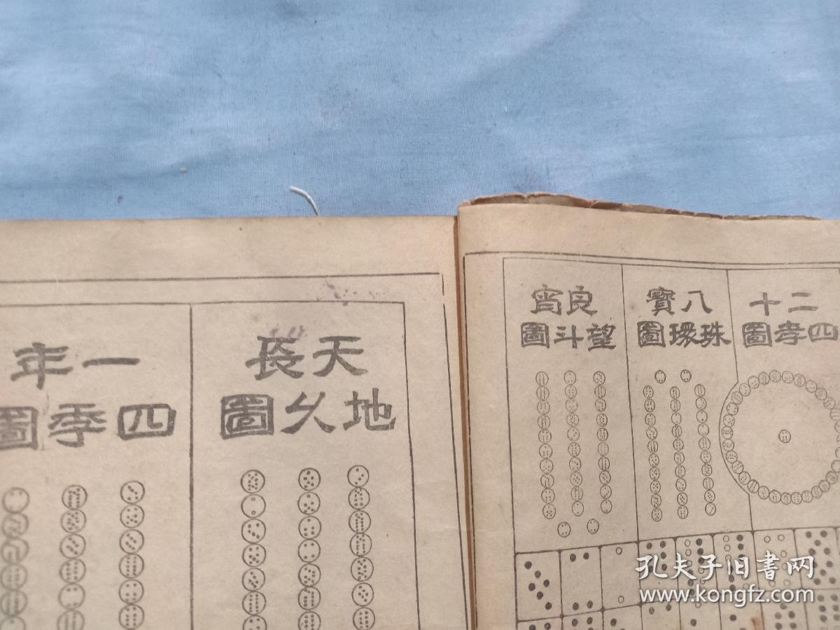 (书5)民国 算命占卜书《牙牌灵数八种》一本,兰闺清玩序,袁天罡先师神