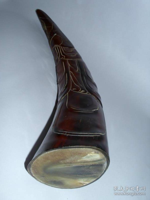 纯牛角摆件 观音观世音菩萨 工艺品老牛角制品雕件雕刻古董古玩