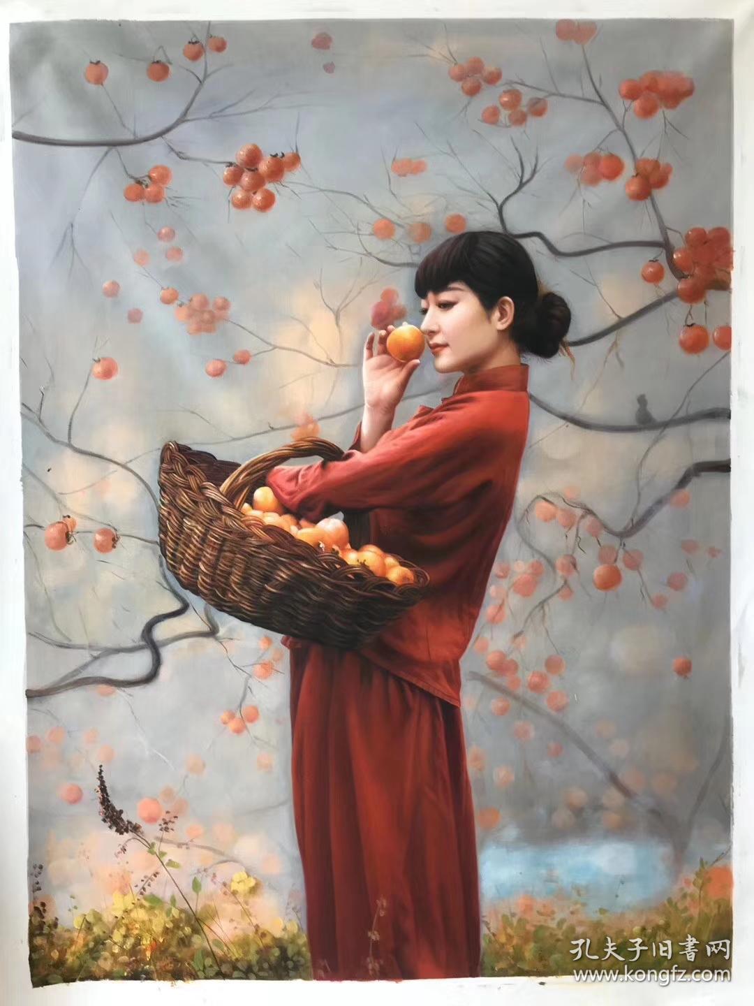 美协韦军精品油画人物系列尺寸约120x90厘米