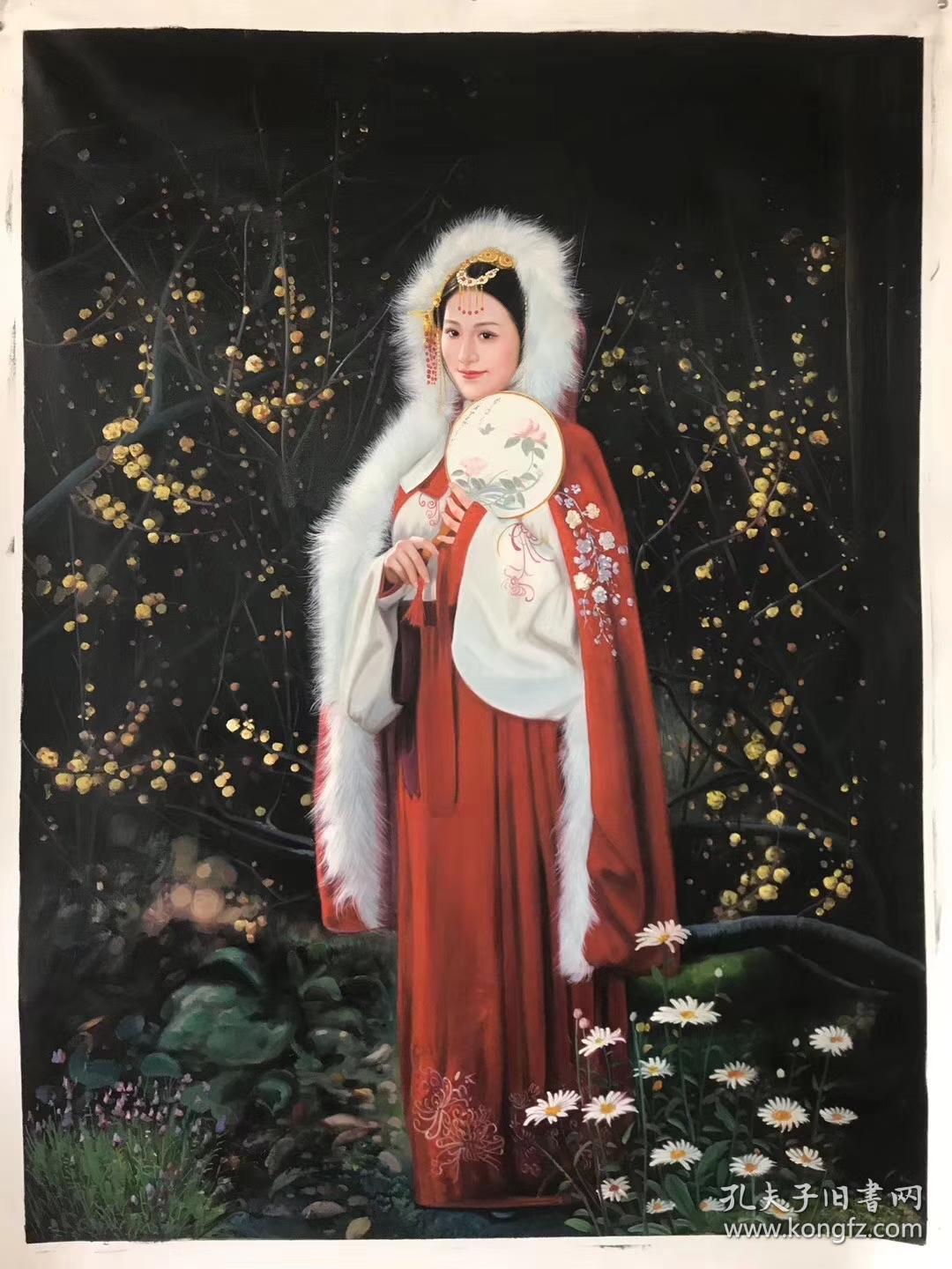 美协韦军精品油画人物系列尺寸约120x90厘米