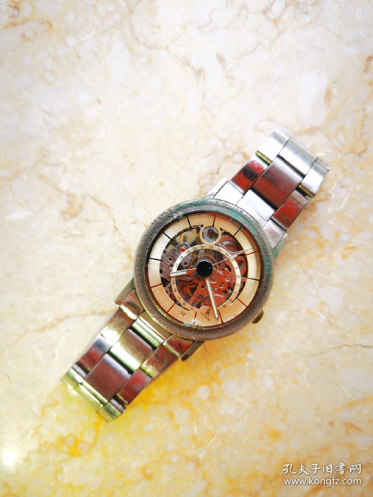 lk colouring古旧金属手表钟表腕表收藏古典古董首饰女士不锈钢98001c