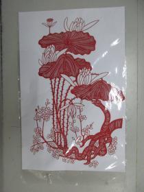 剪纸一幅-生肖蛇 整体尺寸43/28厘米