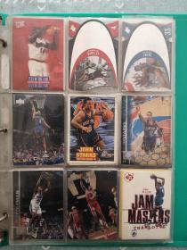 美国NBA 篮球球星卡1997 1998赛季 UD UPPER DECK 出品 原装卡册 乔丹 巴克利 斯托克顿等