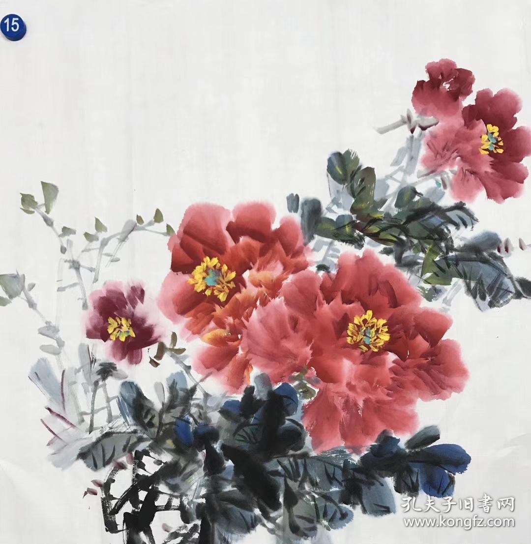 四尺斗方牡丹6969cm