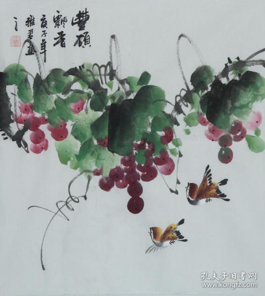 画家,江苏省美协会员,当代著名的实力派画家吴雅君《丰硕飘香》h1080