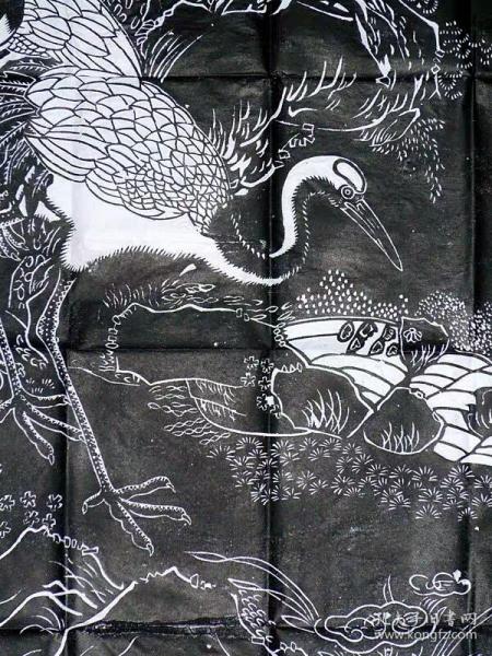 拓片 松鹤延年 松鹤图